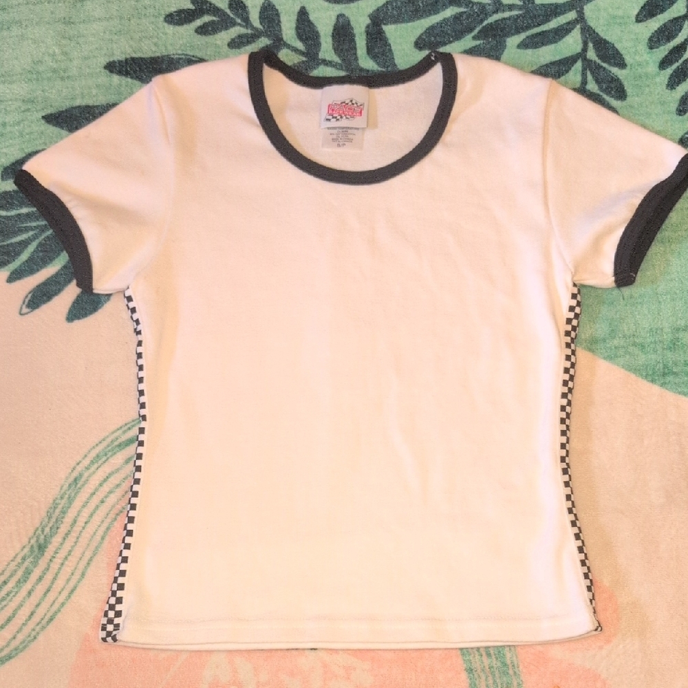 Womens BabyDoll Style Y2K Ringer Racewear T Shirt